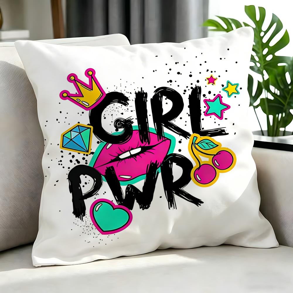 Pop PPop Art Text Cushion Cover Cushion Cover Set Pcs x x x Pillowcase Decorative Sofa Home Decor