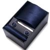Cravatta Uomo Sposo Matrimonio Compleanno Regalo Per Ragazzi alla Moda Formale Casual Cravatta Asciugamano da Taschino Set Scatola Regalo