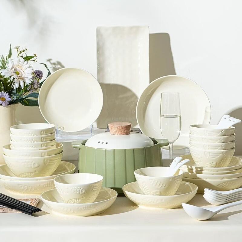 Service de vaisselle en céramique Kangfutao Jingdezhen