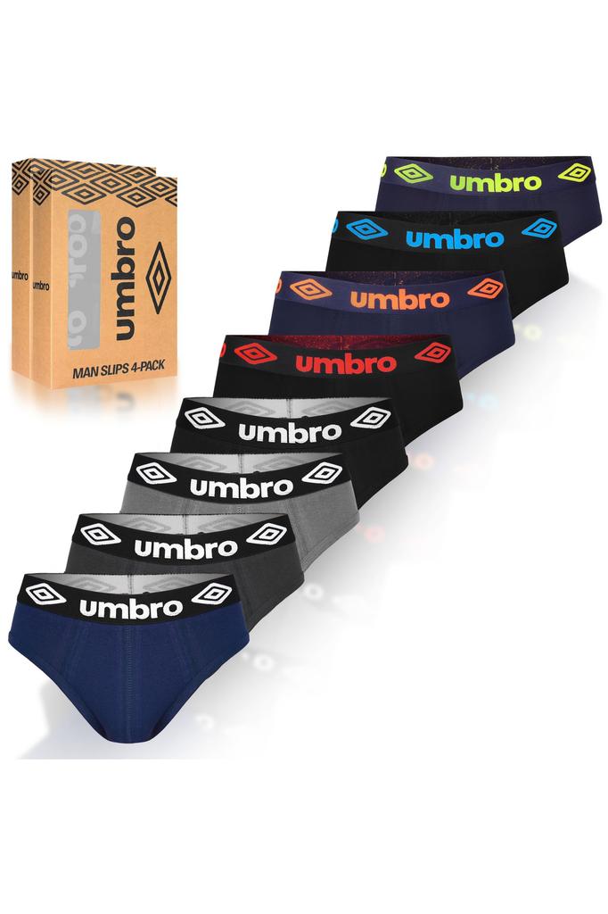 Umbro Pánské slipy, Bavlna, Sada, 8 kusů