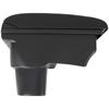 Nissan Juke 10-19 Armrest with Storage and USB Hub BLACK PU LEATHER + Mounting Kit + Cable