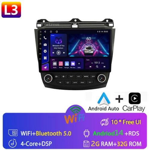 Android 14 Car Radio for Honda Accord 7 2003-2008 GPS Navigation Multimedia Video Player Carplay Android Auto Car Stereo 2 Din