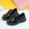 Children's Boys Leather Shoes Spring Autumn Kids Soft Sole Shoes School Student Performance Flats Big Children's Shoes Black Formal