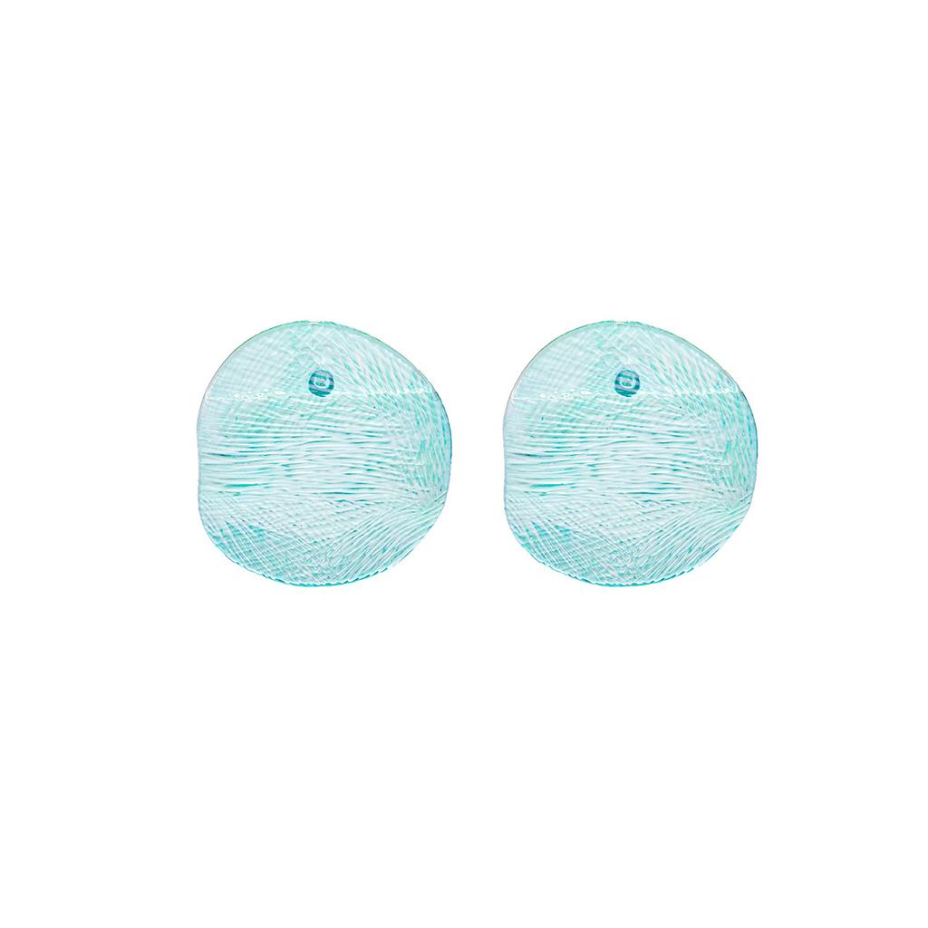 Dopamine Shrimp Stud Earrings Exaggerated Acrylic Geometric Oval Earrings Temperament Niche High-End Earrings