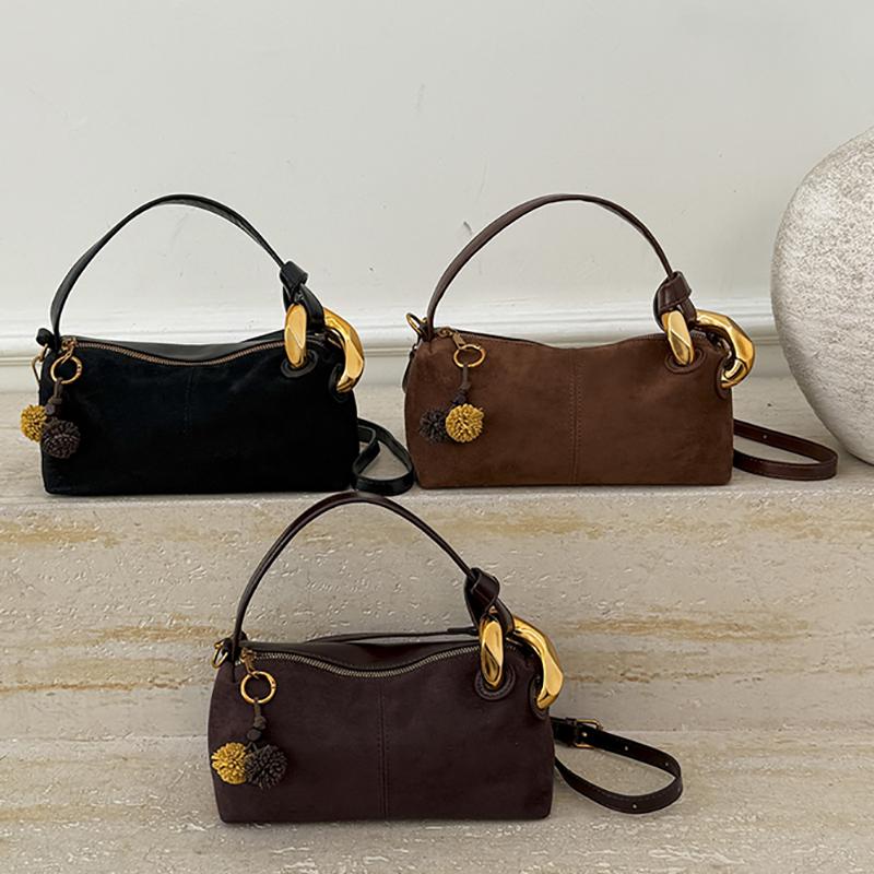 Fashion Shoulder Bag for Women Faux Suede Leather Female Handbags Ladies Messenger Crossbody Bags Vintage Chic Tote Minimalist