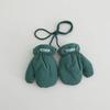 1 Pair Solid Color Kid Gloves Winter Warm Full Cover Glove Trendy Children's Gloves  For Boys Girls