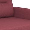 Vidaxl 2-Seater Lounge Set with Cushions, Wine Red, Fabric