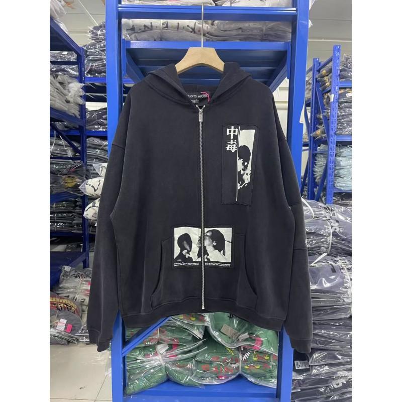 Oversized Vintage Washed Hooded Sweatshirt Men Women Teens Streetwear Loose Fit Cotton Pullover Fall 2025