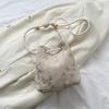 Cute Luxury Straw Woven Shoulder Crossbody Bucket Bag New Casual Summer Travel Beach Women Trendy Crossbody Handbags for Travel