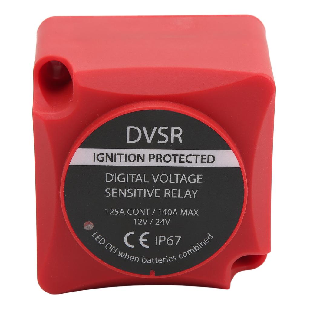 Battery Isolator Kit VSR Voltage Sensitive Relay Automatic Charging DC 12V 24V 140A for ATV UTV RV C