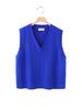 2026 Spring Korean V-neck Cable Knit Vest: Women's Plus Size Sleeveless College Style Layering Tank Top Shrug