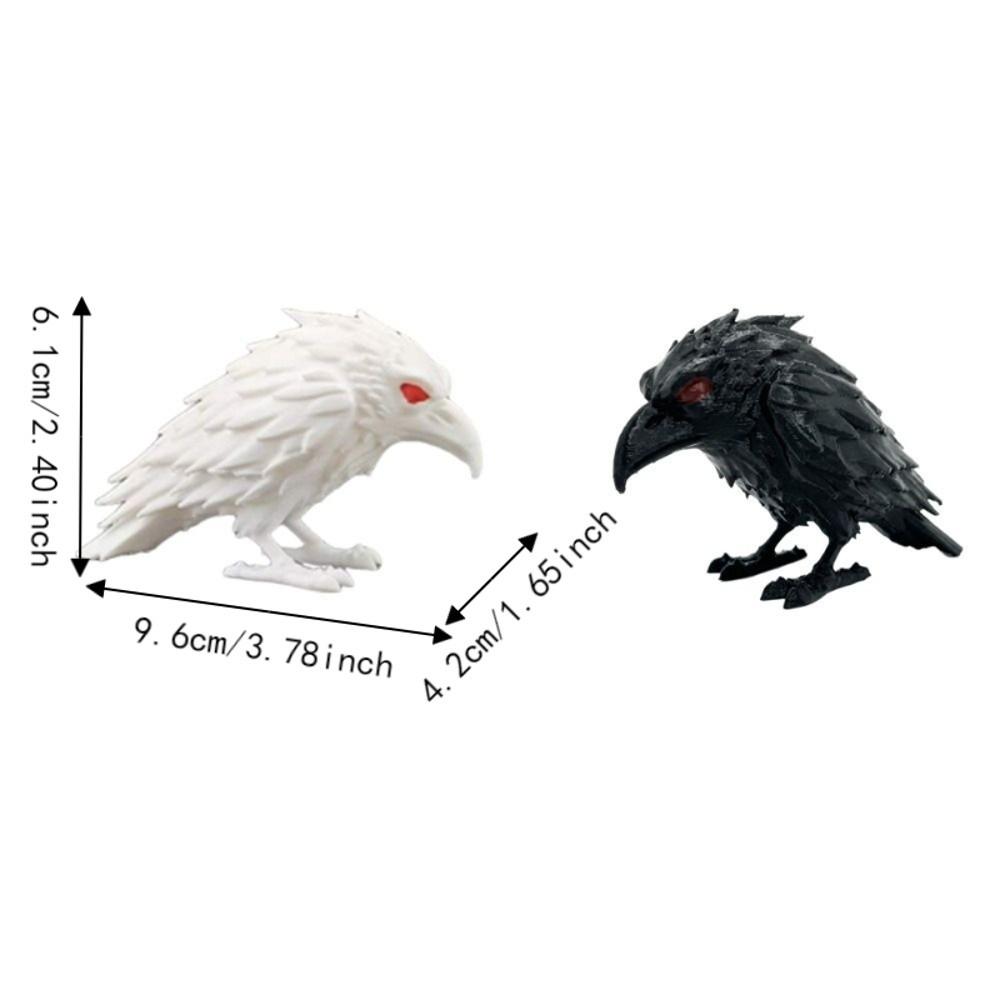 Realistic Crow Ornaments Gothic Style Halloween Decor Prop Desktop Ornaments Gothic Lovers Gift
