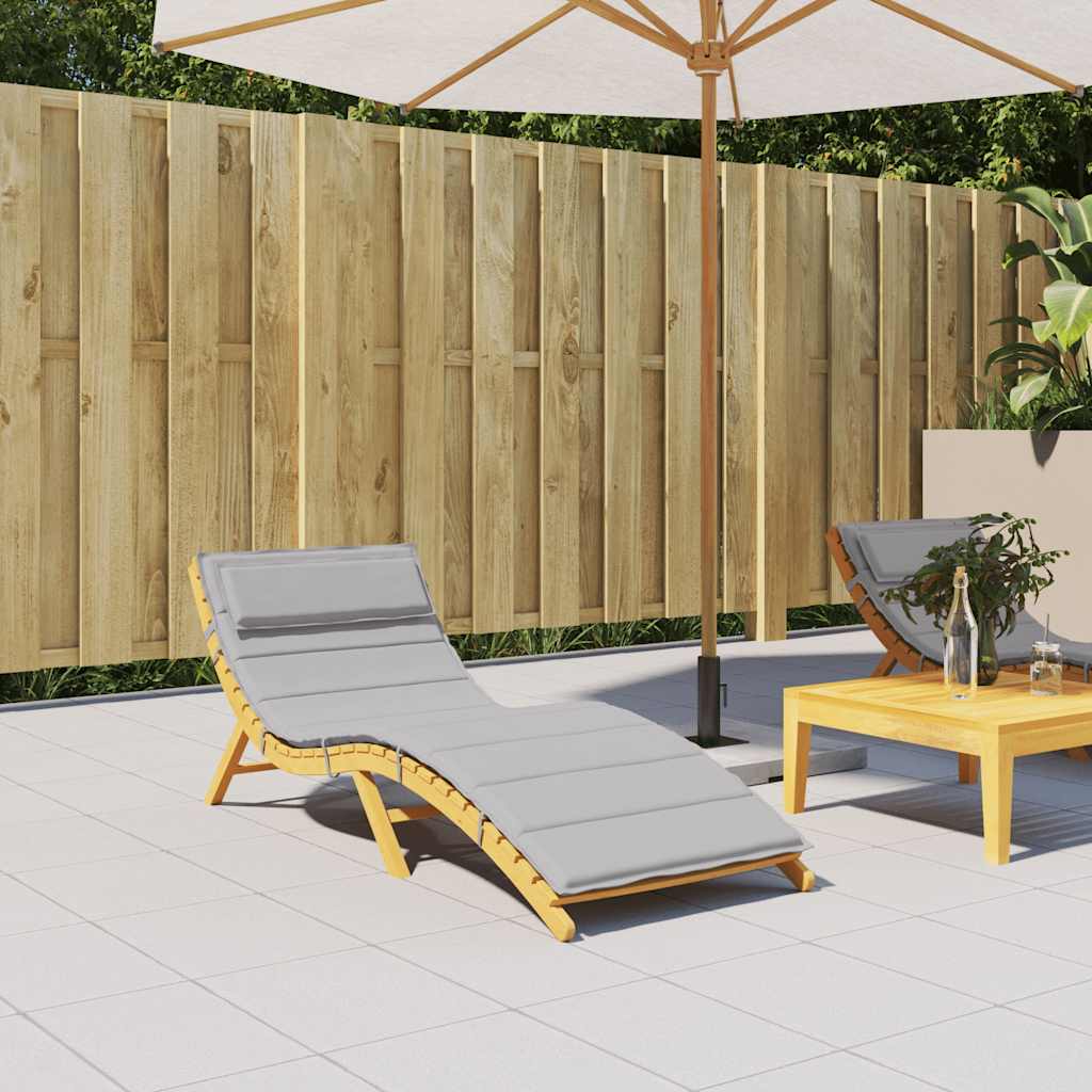 Vidaxl Poduszka Na Leżak, Szara, 180X60X3 Cm, Tkanina Oxford