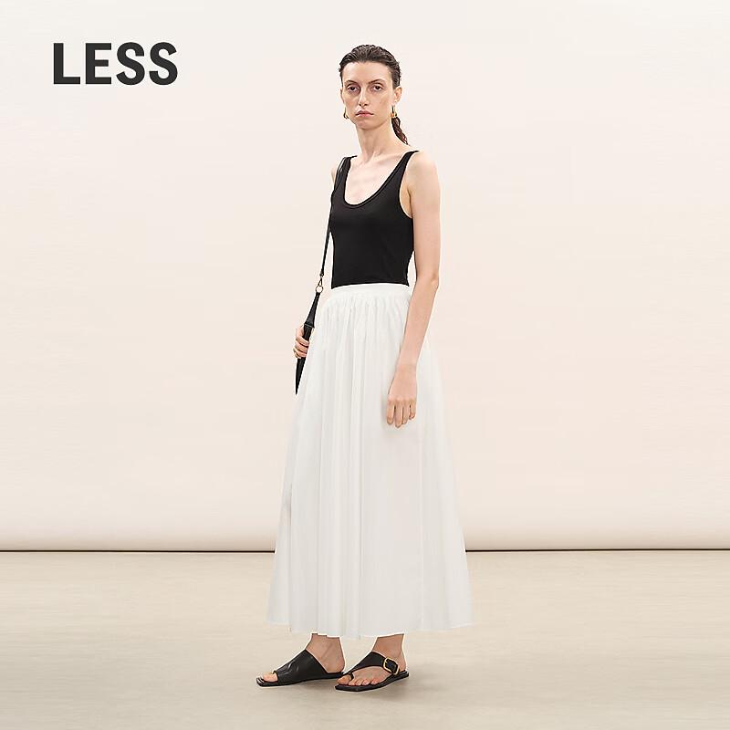 Less Casual Cotton A-Line Maxi Skirt