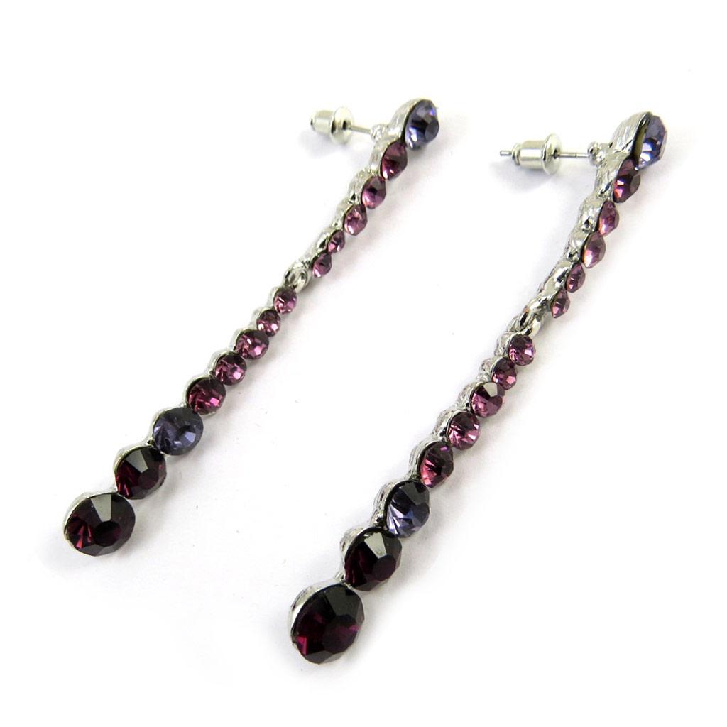 Les Trésors De Lily [N3120] - Boucles créateur 'Sissi' violet