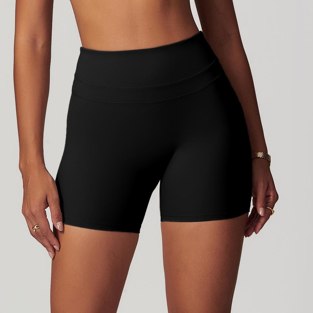 Neue Wollstrumpfhose Yoga-Shorts mit elastischem hohem Bund, Pfirsich-Hüftlifting, Lauf- und Fitness-Shorts
