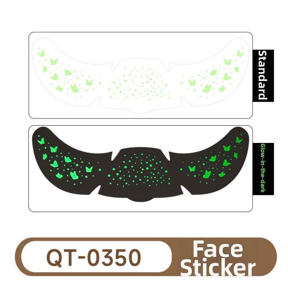 Sparkle Face Temporary Tattoo Star Heart Face Tattoo Sticker Luminous Freckle Tattoo Make Up