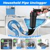 Air Pump Pressure Unblocker Toilet Plunger Set with 4 Unclogging Head Efficient Power Drain Clog Remover Tool for Kitchen Toilet