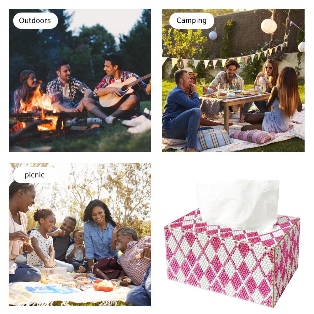 Diamant mozaic pătrat șervețele cutie lucrată manual 5D DIY șervețele Dispenser caz artizanat uz casnic ornament consumabile cadou