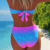 Nouveau Maillot de Bain Bikini Séparé Mode Femme Haut de Bain Sexy Tube Top Couleur Unie Style Européen et Américain