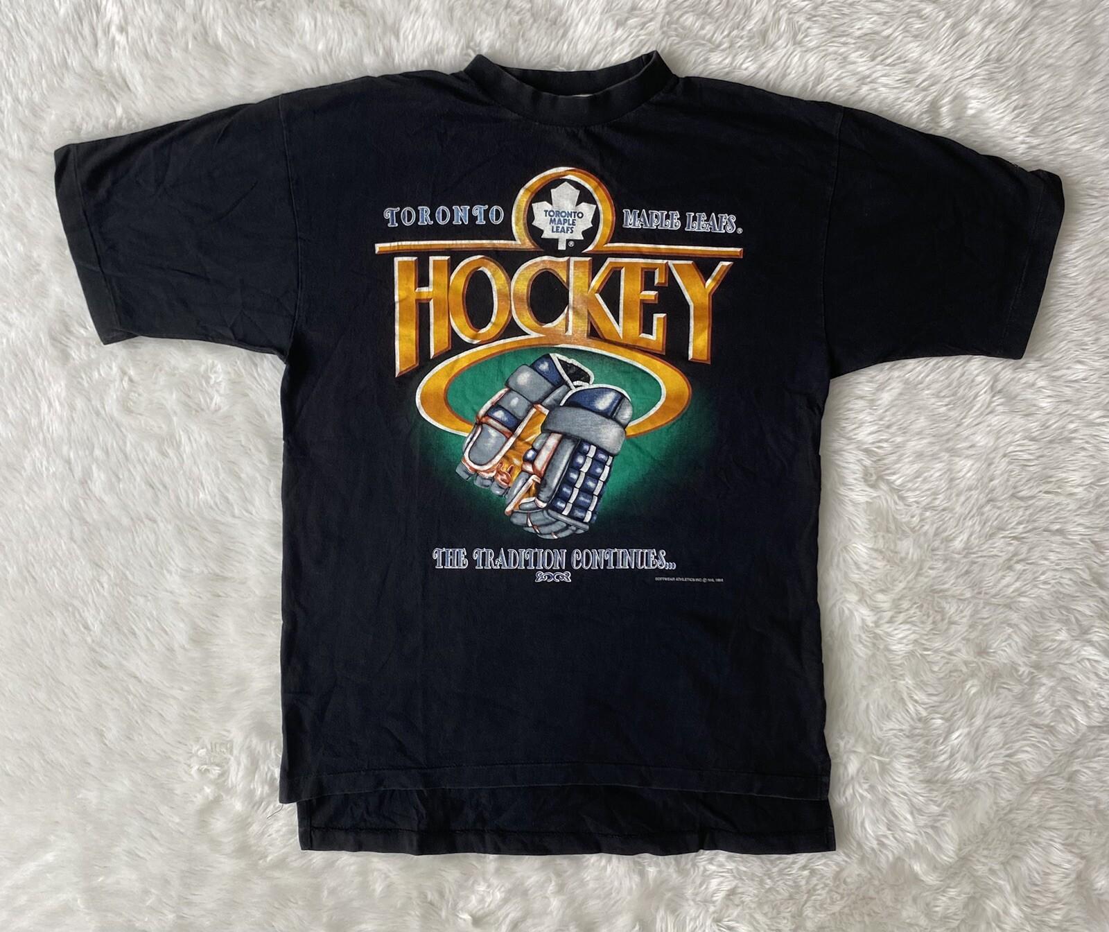 Vintage 1994 NHL Toronto Maple Leafs Hockey T-shirt Size L Tee Softwear Canada XXXXL