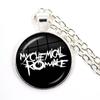 Punkové náhrdelníky Rocková kapela My Chemical Romance Kulatá skleněná kopule Kabošon Náhrdelník Módní Fanoušci Článkový řetěz Šperky