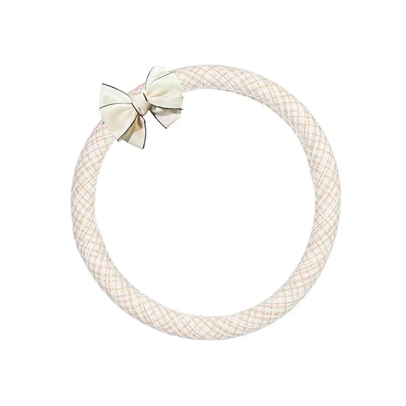 1PC Car steering wheel cover four seasons universal cartoon lady cute sweat absorption non-slip summer car handle cover