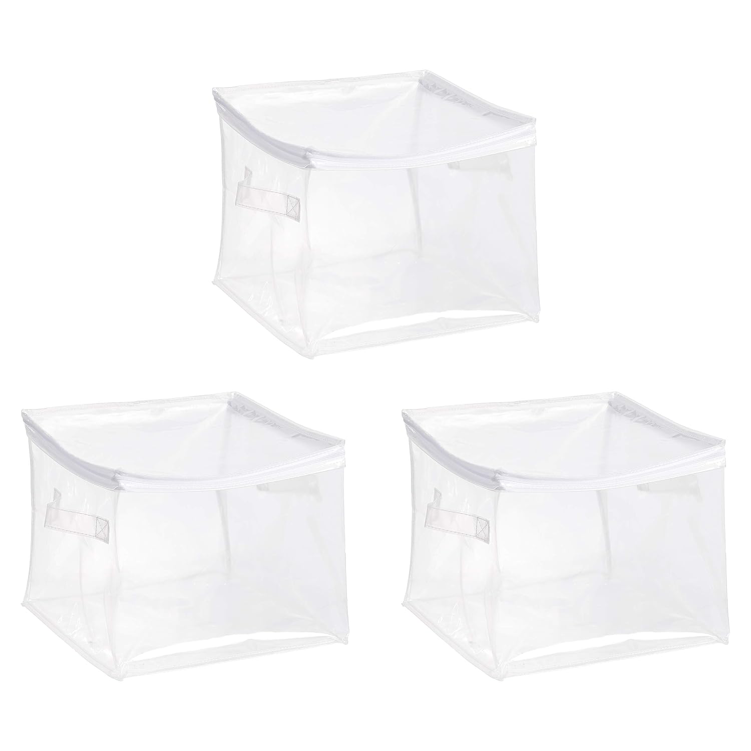 Basics Storage Box Zipper Clear Set 3