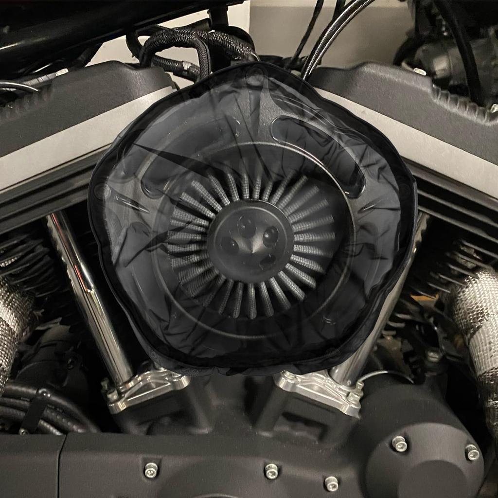 HDBUBALUS Harley Air Filter Rain Sock Cover for Harley Sportster Touring Road King Dyna