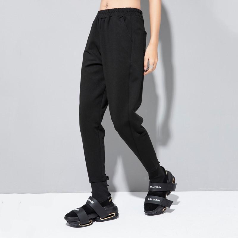High Waist Black plus size vintage Women Casual spring autumn winter pencil Pants