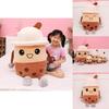 Bubble Tea Plush Toy With Pp Cotton Filling Soft Stuffed Animal For Kids Gift