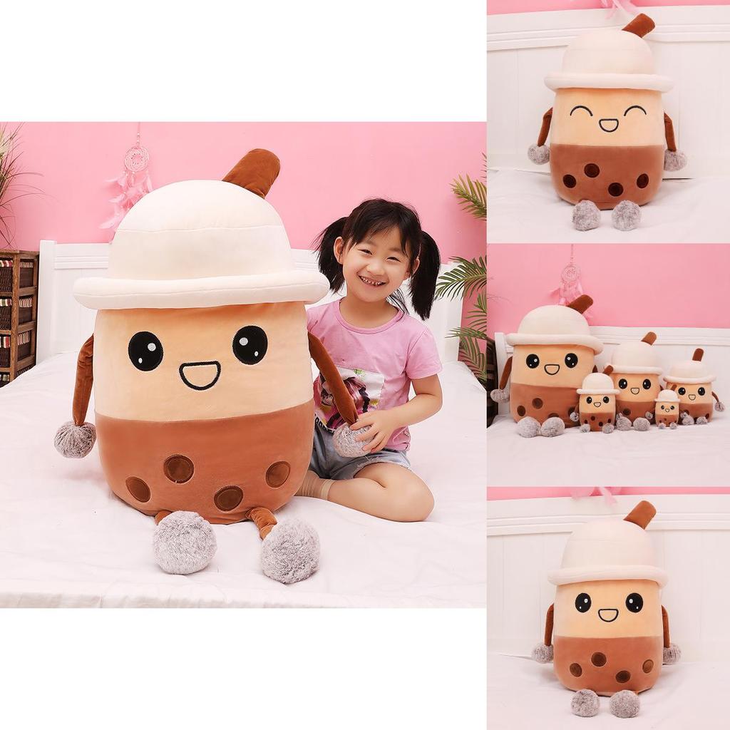 Bubble Tea Plush Toy With Pp Cotton Filling Soft Stuffed Animal For Kids Gift
