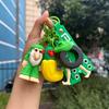 Italian Brainrot Animals Figure Keychains Tung Tung Tung Sahur Tralalero Tralala Ballerina Cappuccino Doll Keyrings Bags Pendant