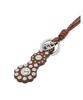 ATHE VANESSABRUNO Brown Studded Flower Bag Charm Keyring Aaho5E712W2