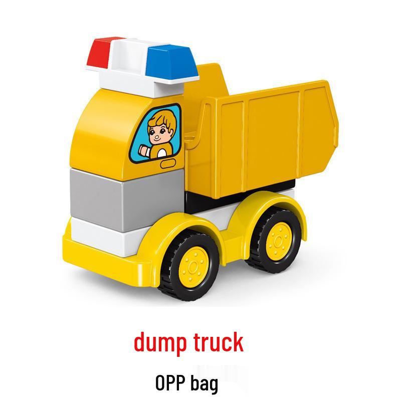 Versatile Engineering Car Toy: Suitable with LEGO Large Bricks, Encourages Creativity and Learning In Children, Ideal for Small Gifts.