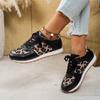 Fashion Autumn New Casual Sports Shoes Women's Fashion Round Head Splicing Front Lacing Soft Sole Non-slip Low Top Shoes