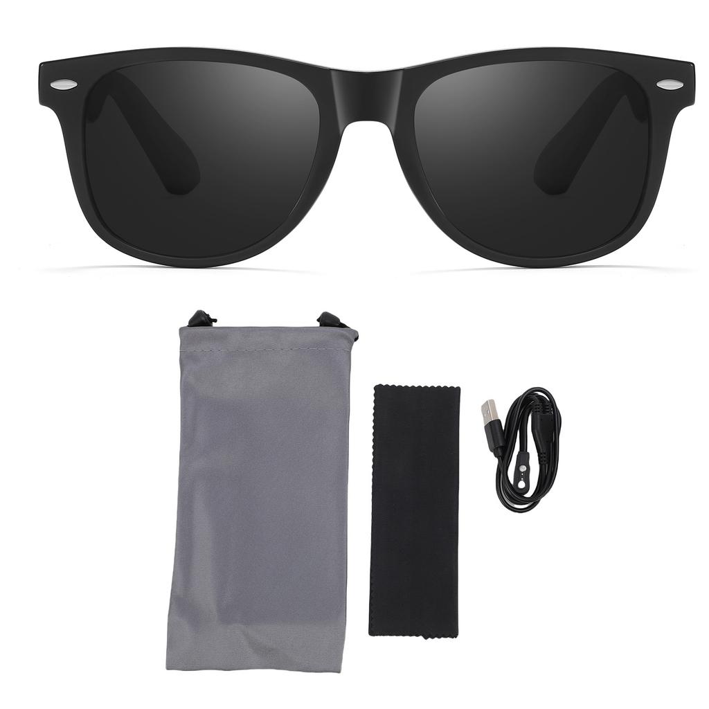 Smart BT5.4 Glasses with Open Ear Audio, HD Calls, 7H Playtime, Touch Control, Voice Assistant, Stylish Sunglasses for