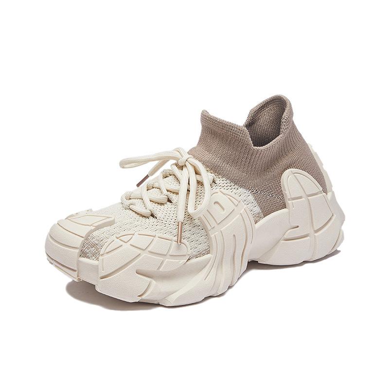 Socks and shoes new women's casual shoes platform women's shoes summer breathable octopus flying woven sports shoes large size