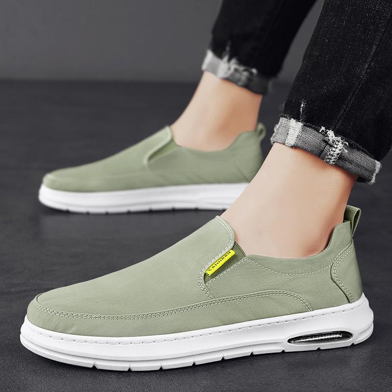 

Douyin men s shoes trend social spirit guy youth flat shoes fashion breathable casual ice silk cloth shoes stitched shoes 44