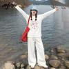 MJ Style Women's Heavyweight Cotton Long Sleeve T-Shirt
