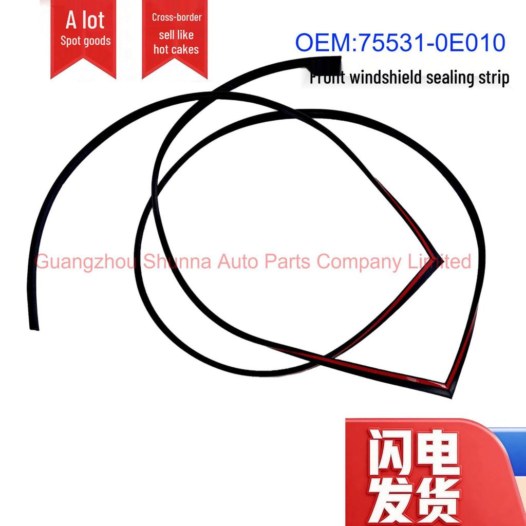Rubber Strip 75531-0E010 for 09-14 Toyota Highlander, ASU40, GSU45 Windshield