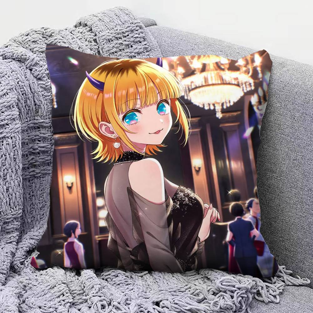 Ai Hoshino Oshi No Ko Anime Girl Pillow Covers Home Sofa Cushion Covers and Aecorative Custom