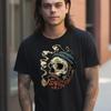 Vintage Bearded Smoking Skull T Shirt Unisex Casual Camping Edgy Cool Unique Streetwear For Him Vintage Versatile Fashion