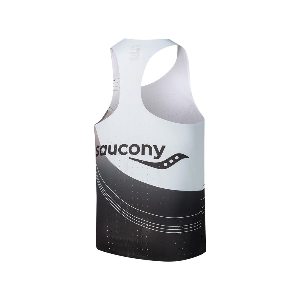 Saucony Running Training Series Comfortable Crew Neck Sleeveless Tank Top Men Tops Gray Brown SA2259TK03T-PR216