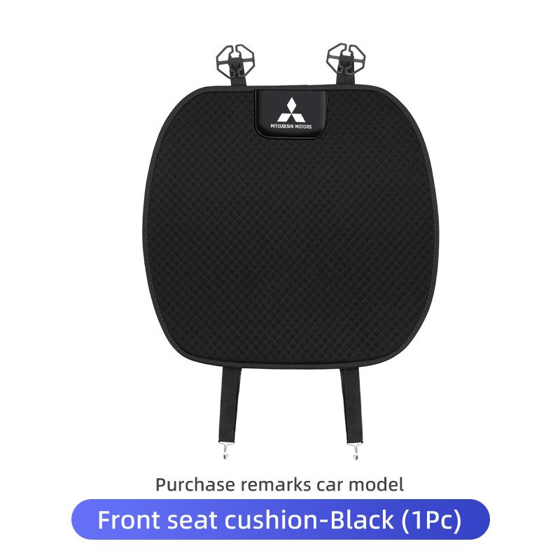 Car Logo Seat Cover Ice Silk Protector Mat Pad Comfortable Auto Accessories For Mitsubishi Lancer ASX Pajero Mirage Attrage