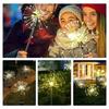 60 LED Solar Power Firework Lights Waterproof Outdoor Dandelion Lawn Lamp  Outdoor Use