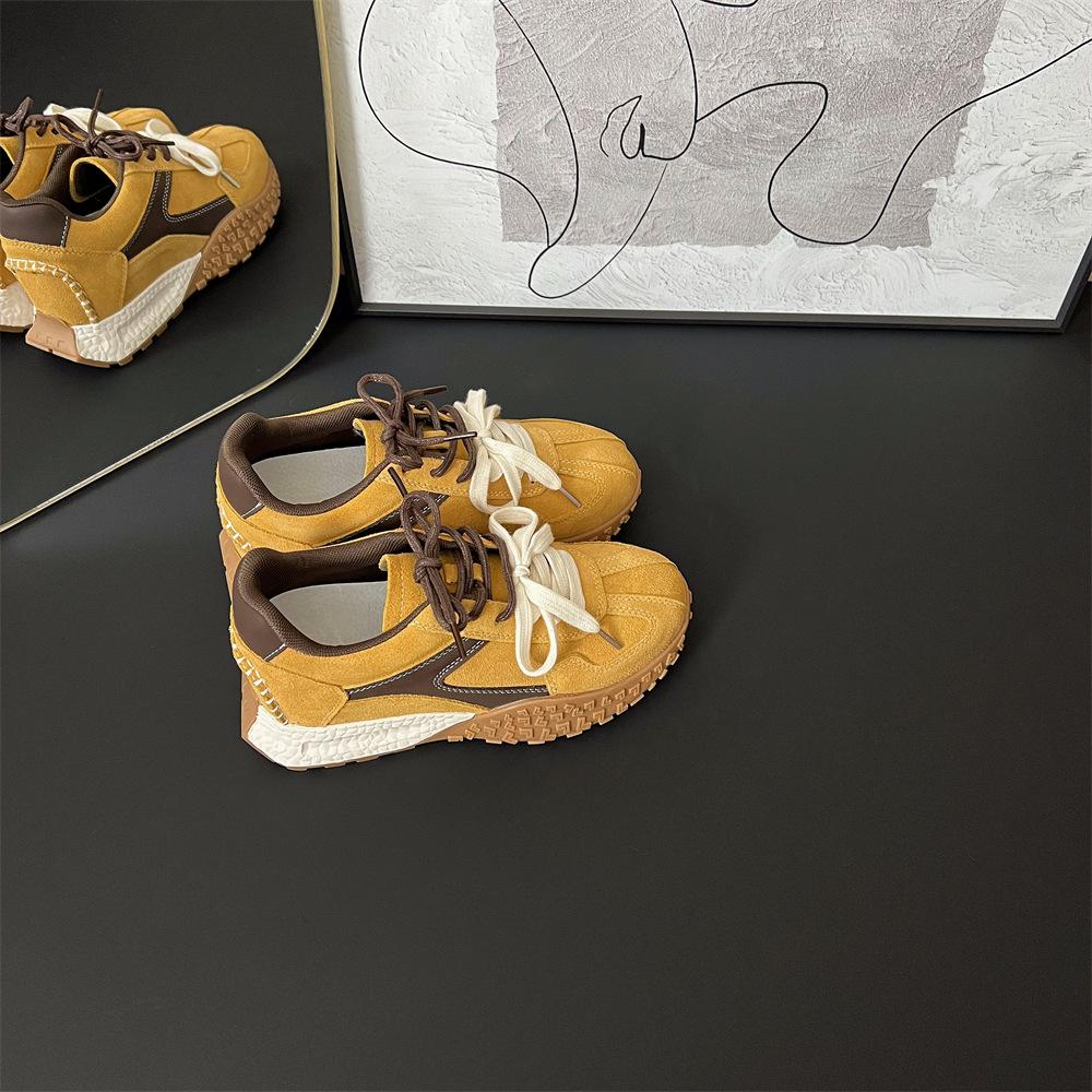 Damen klobige Schuhe Frühling Sommer atmungsaktives Mesh bequem erhöhen Höhe Schuhe trendig vielseitig lässig Plateau Sportschuhe