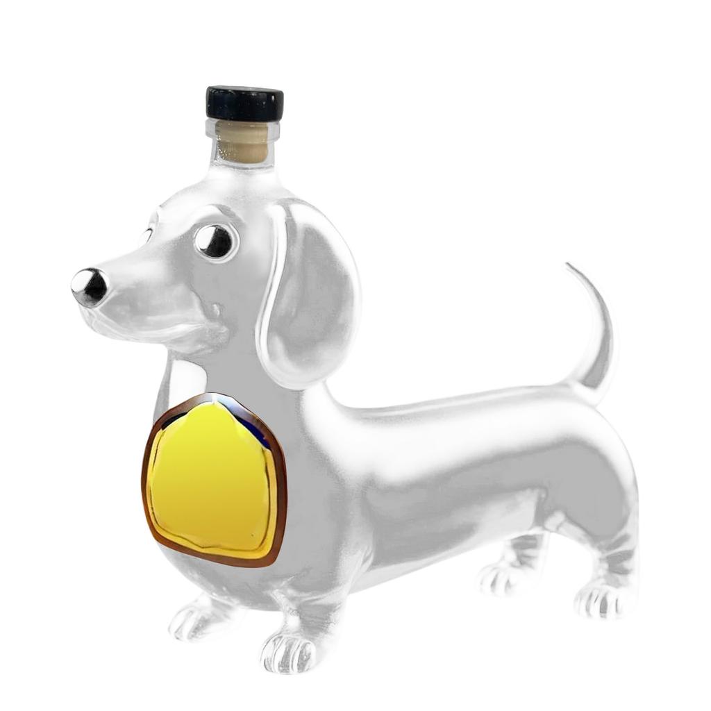 Dachshund Dog Whiskey Bottle, Fun Dachshund Whiskey Bottle, Glass Dachshunds Statue Wine Bottles, Dachshunds Decanter Decoration, For Bar, Home,