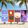Cartoon S-South Park Towel Beach Towel Travel Lightweight Skin Friendly For Pool Beach Camping Cruise Summer