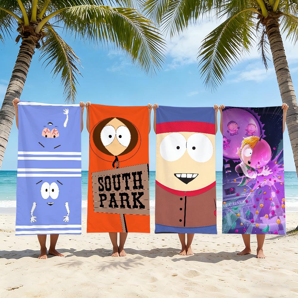 Cartoon S-South Park Towel Beach Towel Travel Lightweight Skin Friendly For Pool Beach Camping Cruise Summer